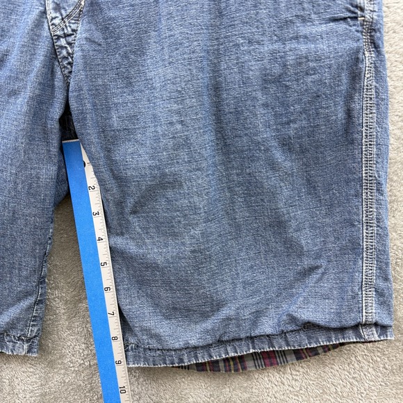 Ralph Lauren Yacht Club‎ Shorts Mens 34 Chambray Stripe Reversible Marine Chino - Picture 9 of 9